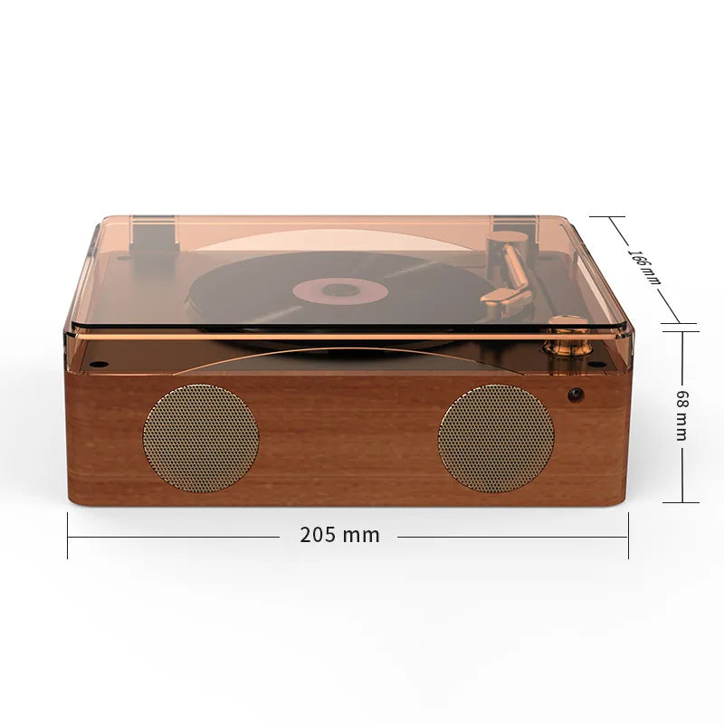 Retro CD Player Bluetooth 5.0 Rechargeable Built-in Speaker HIFI Music Player USB Lossless Playback Infrared Remote Control