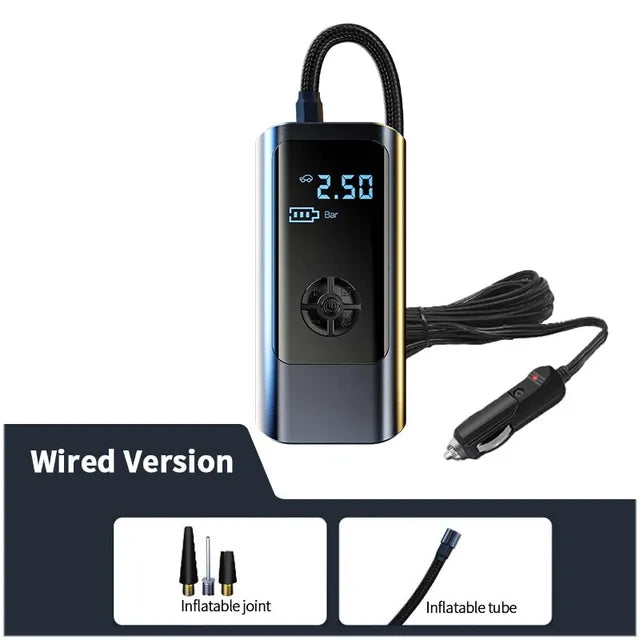 SEAMETAL 8000mAh Wireless Wired Portable Car Air Compressor 12V 150PSI Electric Tire Inflator Pump for Car Motorcycle Balls