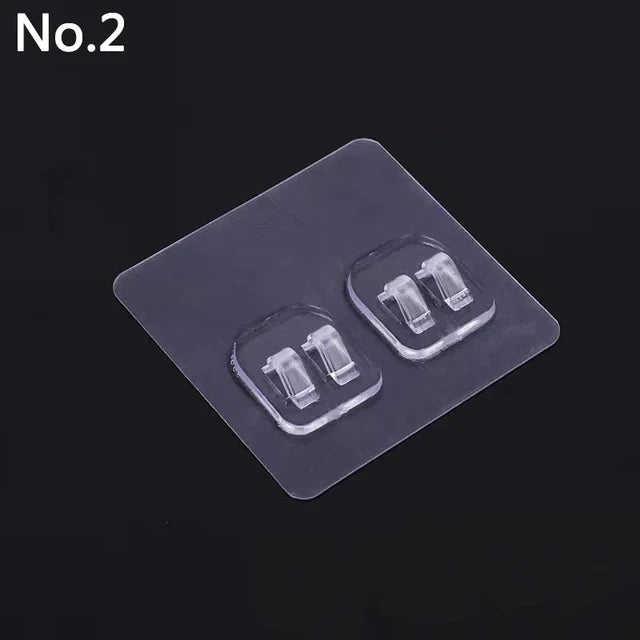 Strong Non Marking Patch Hook Non Punching Shelf Buckle Wall Hanging Transparent Buckle Adhesive Patch Non Nail Auxiliary Patch