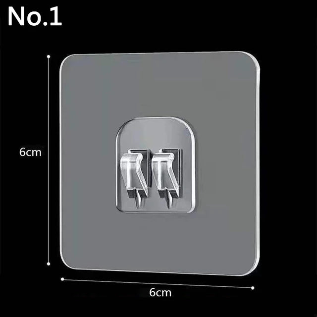 Strong Non Marking Patch Hook Non Punching Shelf Buckle Wall Hanging Transparent Buckle Adhesive Patch Non Nail Auxiliary Patch