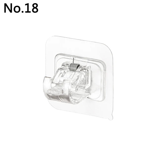 Strong Non Marking Patch Hook Non Punching Shelf Buckle Wall Hanging Transparent Buckle Adhesive Patch Non Nail Auxiliary Patch