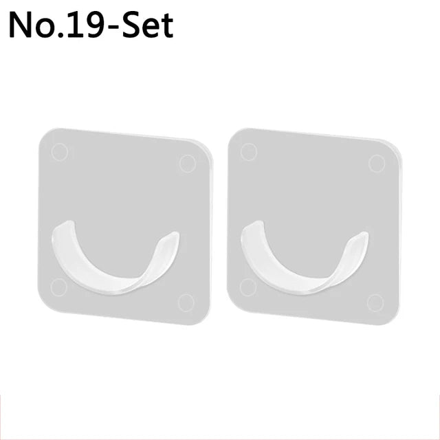 Strong Non Marking Patch Hook Non Punching Shelf Buckle Wall Hanging Transparent Buckle Adhesive Patch Non Nail Auxiliary Patch