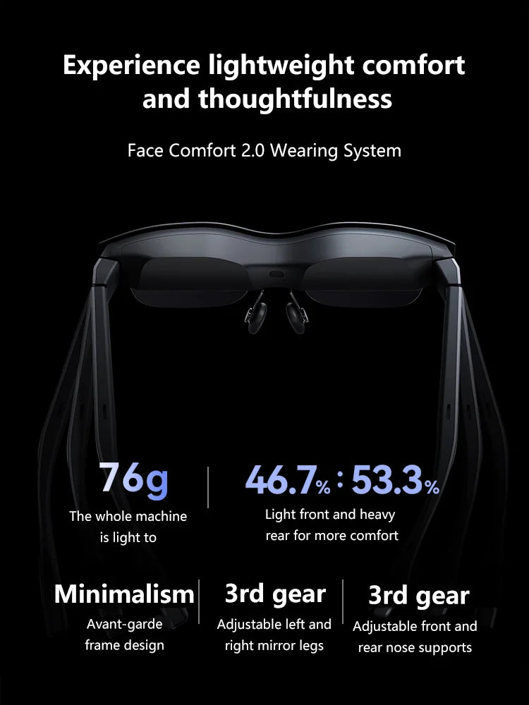 TCL Rayneo Air 2 XR Smart AR Glasses HD Giant Screen Viewing Glasses 1080P 120Hz High Brush Giant Screen VS Xreal Air 2 pro Inmo