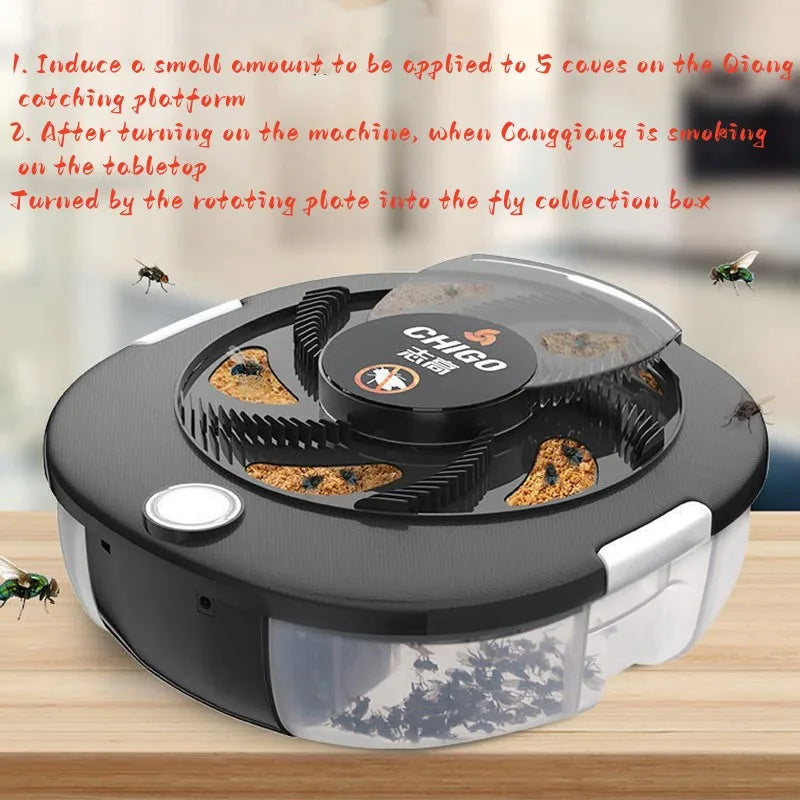 USB Automatic Flycatcher Upgraded Pest Catcher Electric Catcher Killer Repellet Insect Trap Garden Indoor Fly trap Pest Control