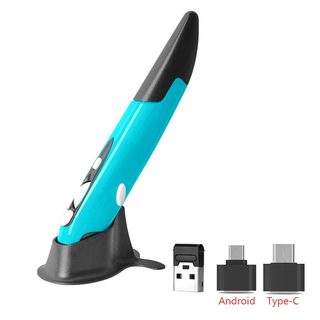 Vertical Pen-Shaped Stylus Battery Mouse Suitable For PC And Laptop Mice