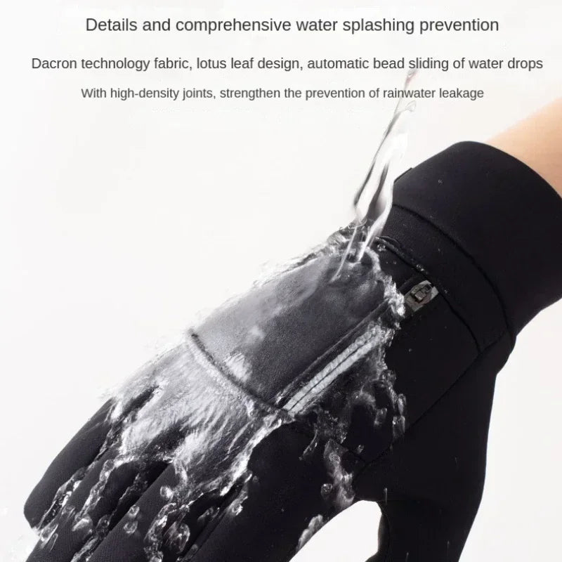 Winter Fishing Gloves 2 Finger Flip Waterproof Winter Gloves Windproof  Men Women Warm Protection Fish Angling Gloves