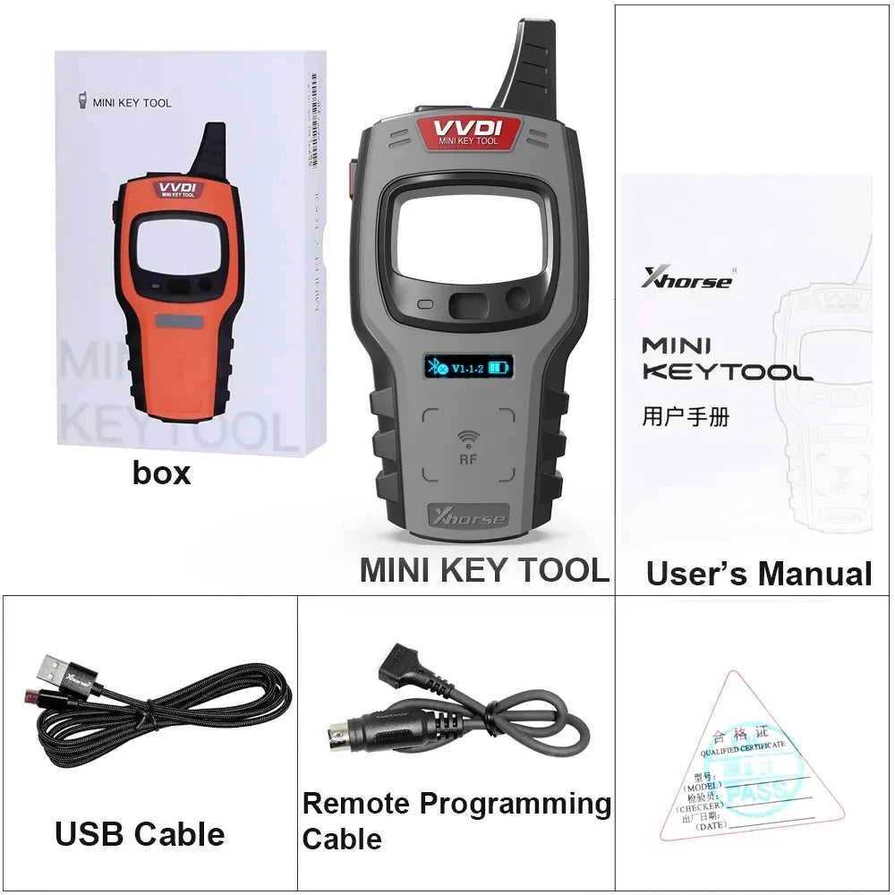 Xhorse VVDI Mini Remote Car Key Programmer Support IOS and Android With 96bit 48-Clone Function Remote Cloning Global Version