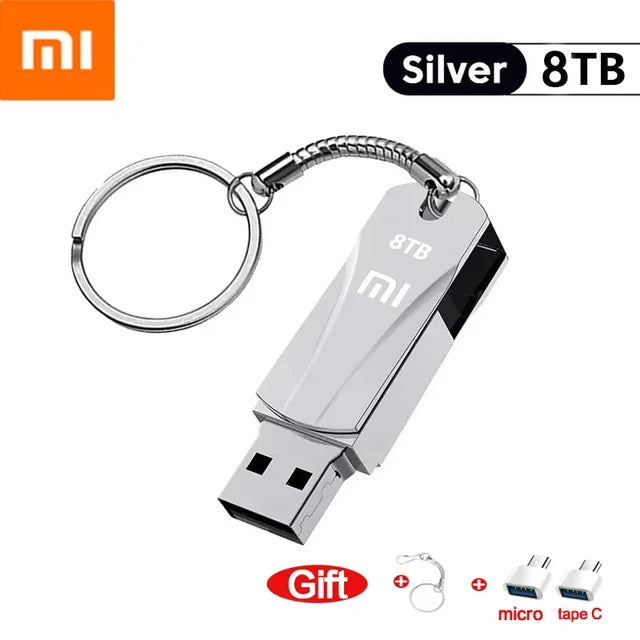 Xiaomi Metal 16TB U Disk Flash Drive USB 3.0 High Speed File Transfer 8TB 4TB Ultra-large Capacity Memoria Stick Waterproof 2024