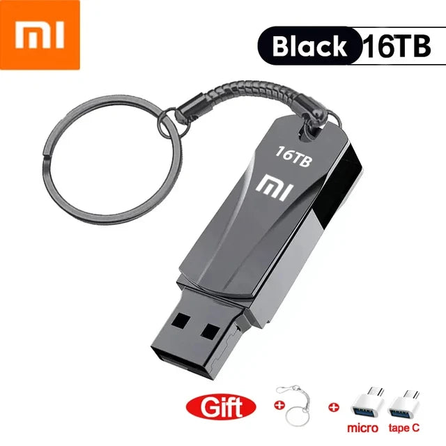 Xiaomi Metal 16TB U Disk Flash Drive USB 3.0 High Speed File Transfer 8TB 4TB Ultra-large Capacity Memoria Stick Waterproof 2024