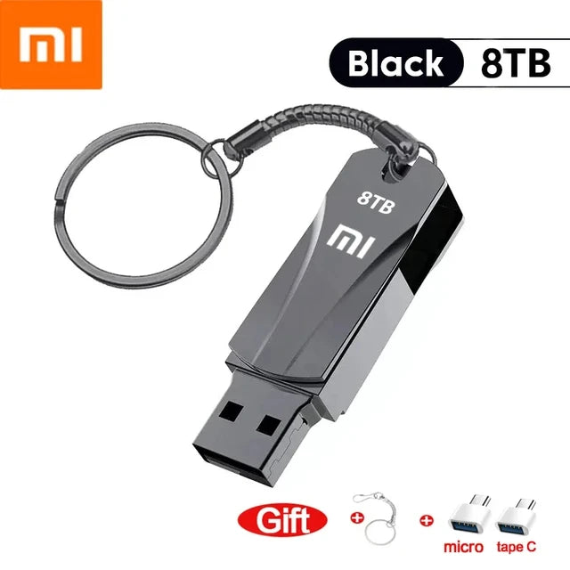 Xiaomi Metal 16TB U Disk Flash Drive USB 3.0 High Speed File Transfer 8TB 4TB Ultra-large Capacity Memoria Stick Waterproof 2024