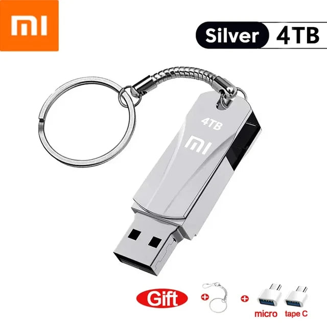 Xiaomi Metal 16TB U Disk Flash Drive USB 3.0 High Speed File Transfer 8TB 4TB Ultra-large Capacity Memoria Stick Waterproof 2024