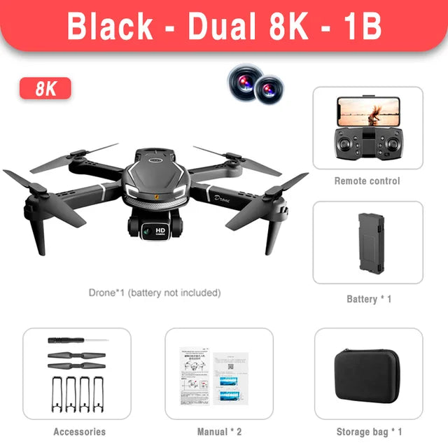 Xiaomi Mijia V88 Mini Drone 8K HD Dual Camera 5G GPS Obstacle Avoidance Photography Optical Flow Foldable Toy UAV 9000M