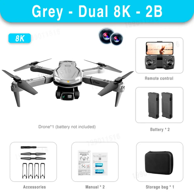 Xiaomi Mijia V88 Mini Drone 8K HD Dual Camera 5G GPS Obstacle Avoidance Photography Optical Flow Foldable Toy UAV 9000M