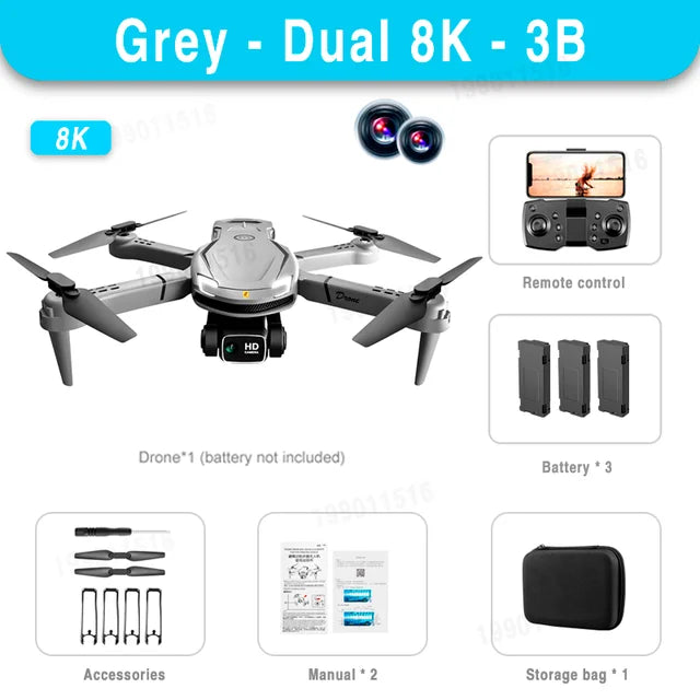 Xiaomi Mijia V88 Mini Drone 8K HD Dual Camera 5G GPS Obstacle Avoidance Photography Optical Flow Foldable Toy UAV 9000M