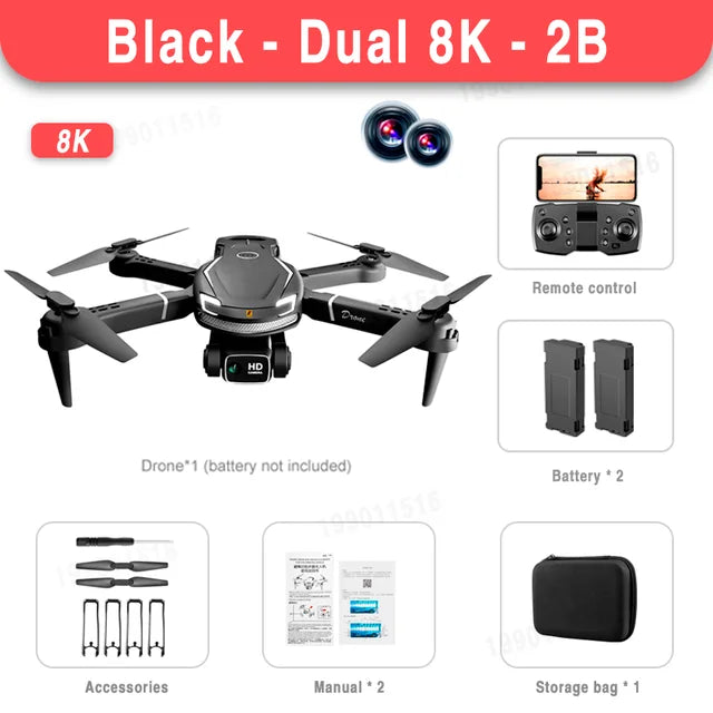 Xiaomi Mijia V88 Mini Drone 8K HD Dual Camera 5G GPS Obstacle Avoidance Photography Optical Flow Foldable Toy UAV 9000M