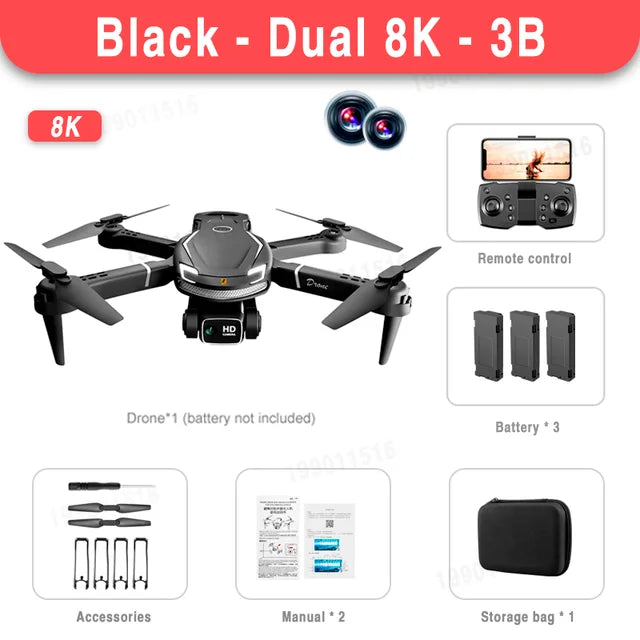 Xiaomi Mijia V88 Mini Drone 8K HD Dual Camera 5G GPS Obstacle Avoidance Photography Optical Flow Foldable Toy UAV 9000M